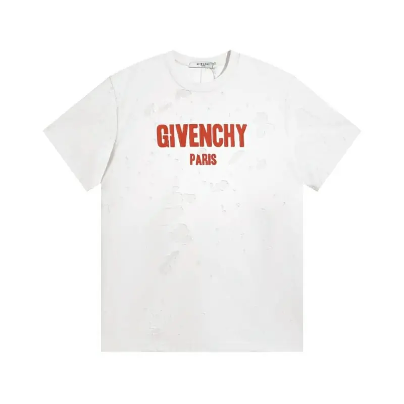 givenchy t-shirt manches courtes pour unisexe s_1237266:givenchy t-shirt Holes style